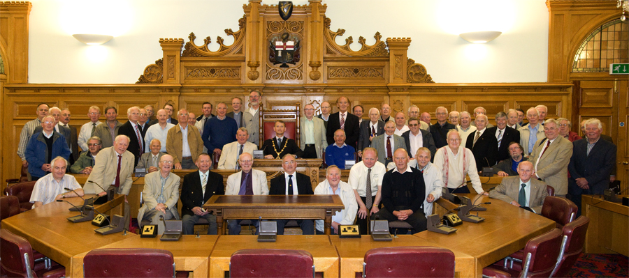 Members with the Mayor
