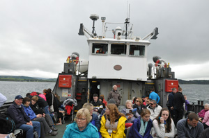 On deck of Rathlin Ferry
