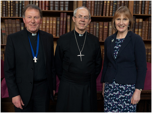 Archbishop with Revd John and Helen Mann
